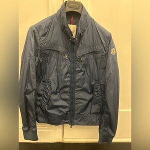 Moncler Men's Navy Windbreaker Size 3